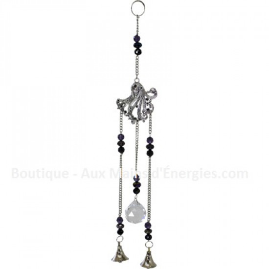 CRYSTAL PENDANT WITH BELL - GODDESS